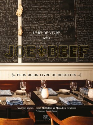 cover image of L'art de vivre selon Joe Beef